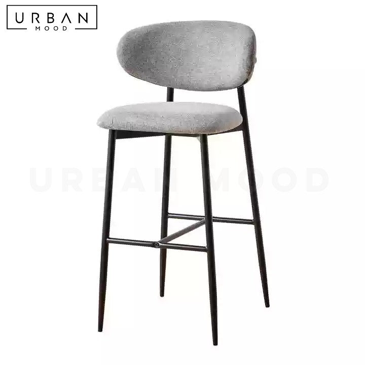 KOZE Modern Fabric Bar Stool