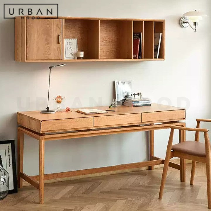 LEFER Modern Solid Wood Study Desk