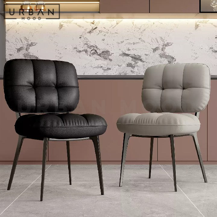 LEFEVRE Modern Leather Dining Chair