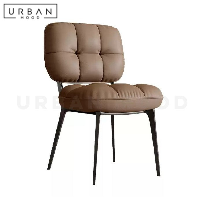 LEFEVRE Modern Leather Dining Chair