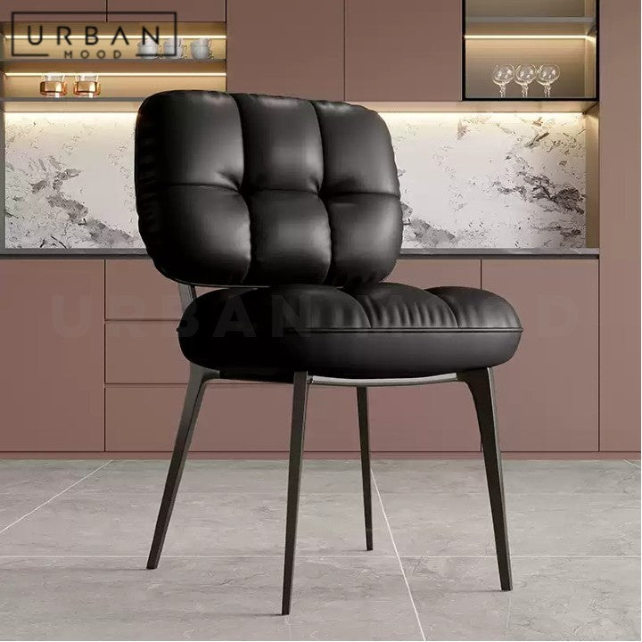 LEFEVRE Modern Leather Dining Chair
