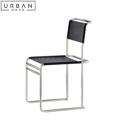 LEILA Modern Leather Dining Chair