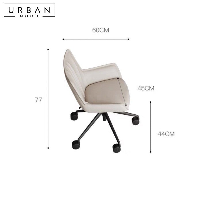LENOIR Modern Leather Study Table