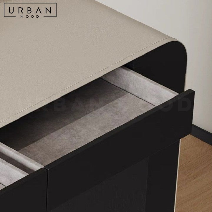 LENOIR Modern Leather Study Table