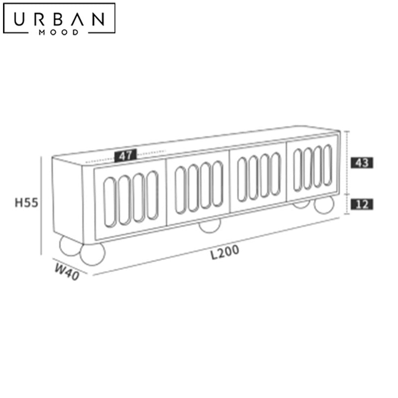 LEODE Japandi TV Console