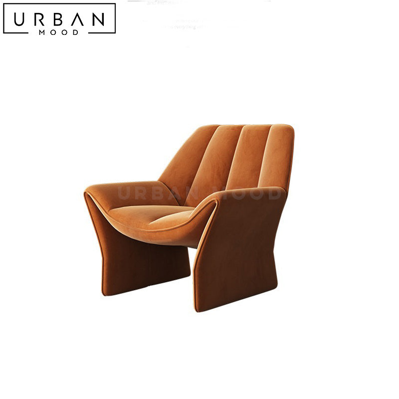 LEORA Modern Velvet Leisure Chair