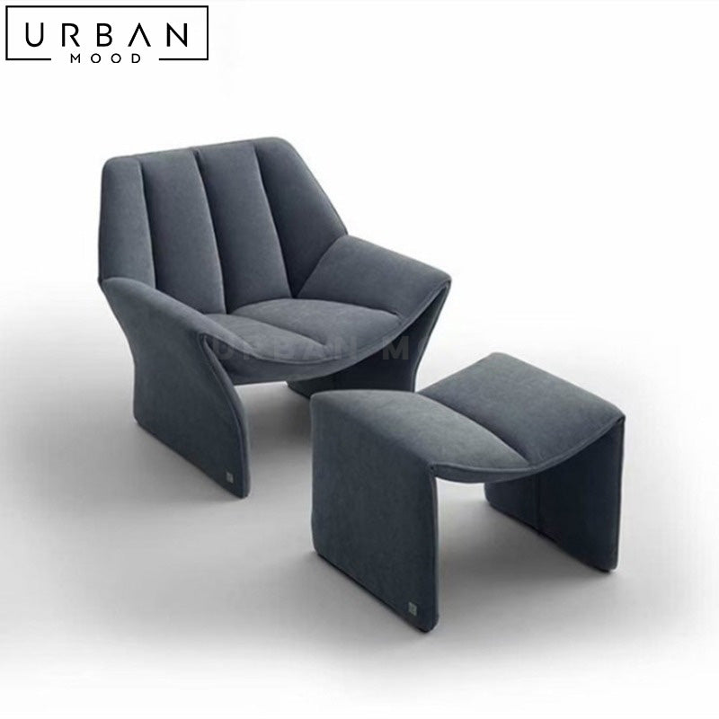 LEORA Modern Velvet Leisure Chair