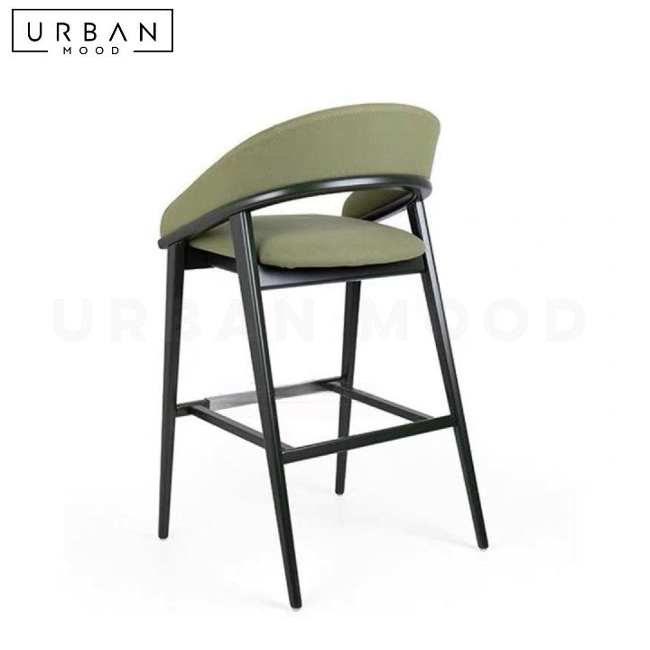 LEUNG Modern Leather Bar Stool