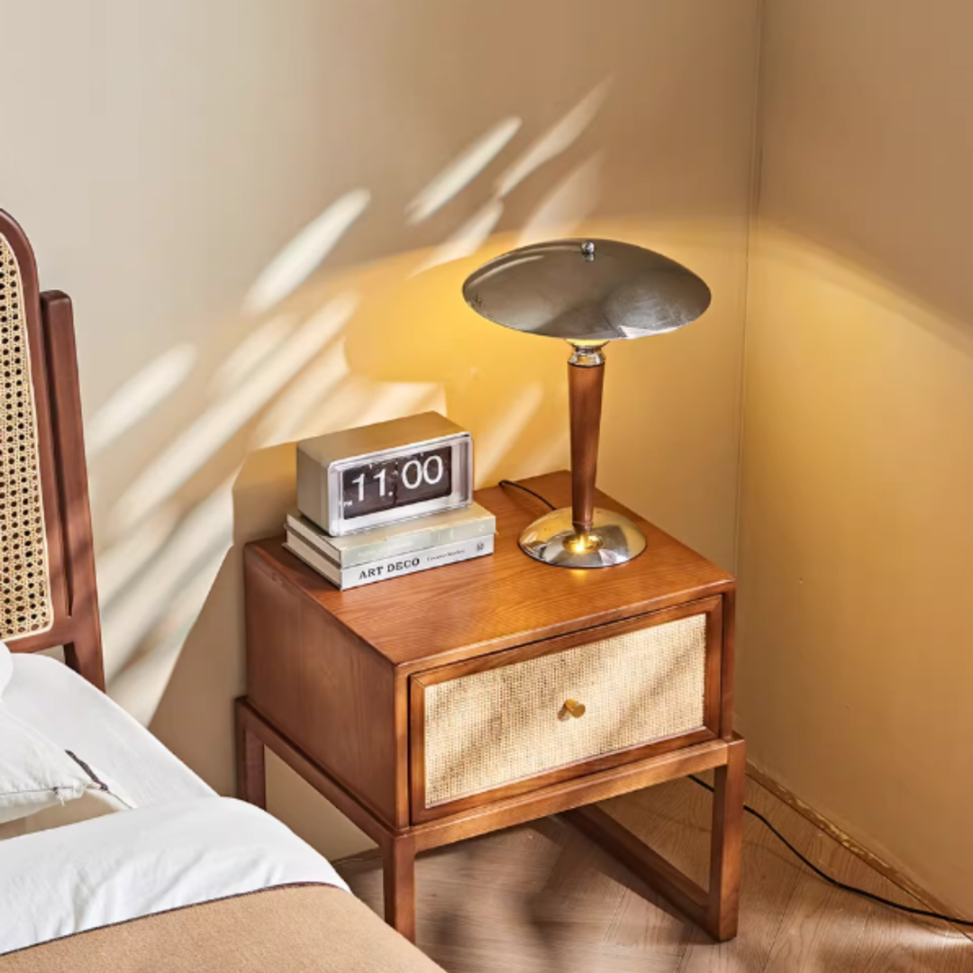 LEVORA Rattan Bedside Table - Urban Mood Singapore