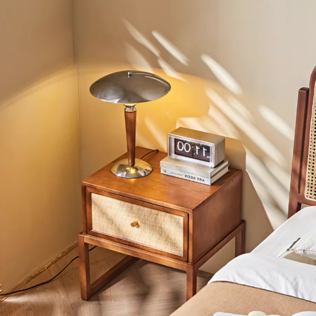 LEVORA Rattan Bedside Table - Urban Mood Singapore