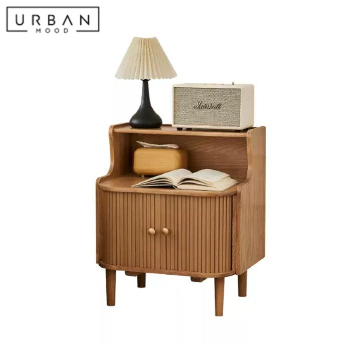 LEXAN Modern Solid Wood Bedside Table
