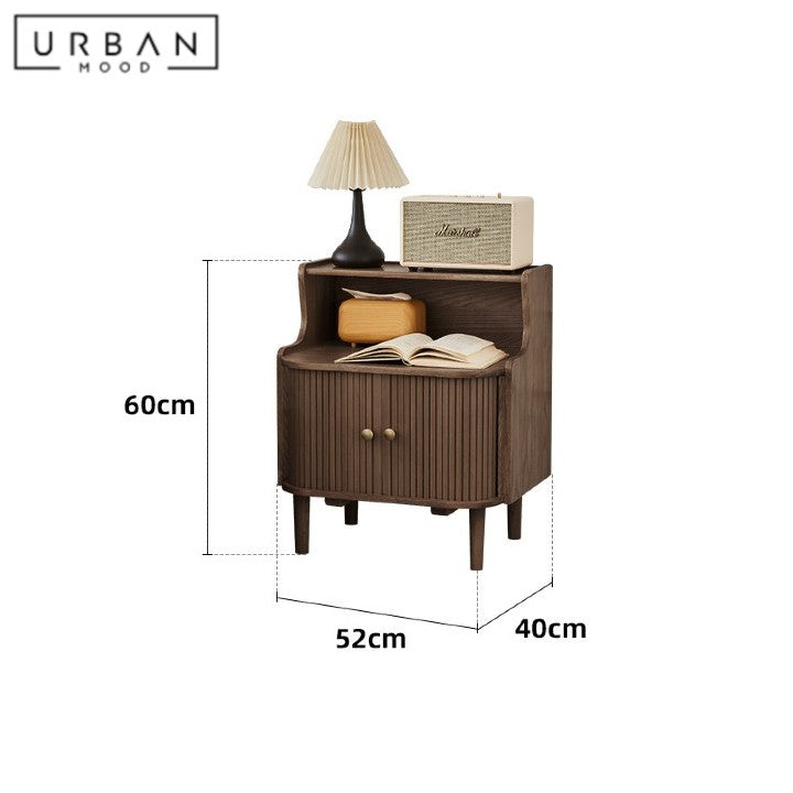 LEXAN Modern Solid Wood Bedside Table