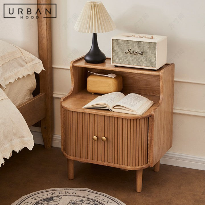 LEXAN Modern Solid Wood Bedside Table