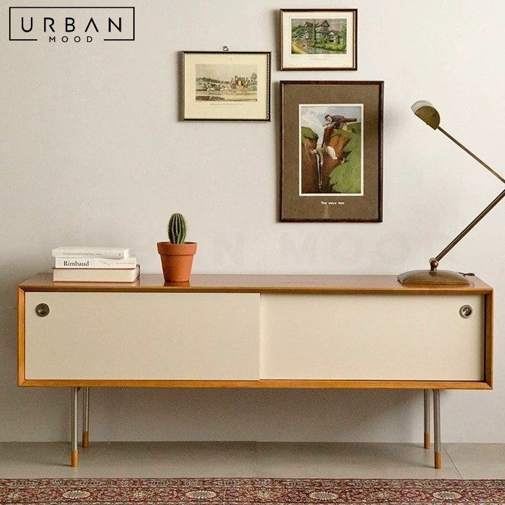 LIAO Scandinavian Solid Wood TV Console