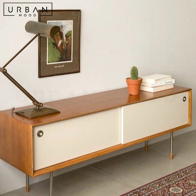 LIAO Scandinavian Solid Wood TV Console