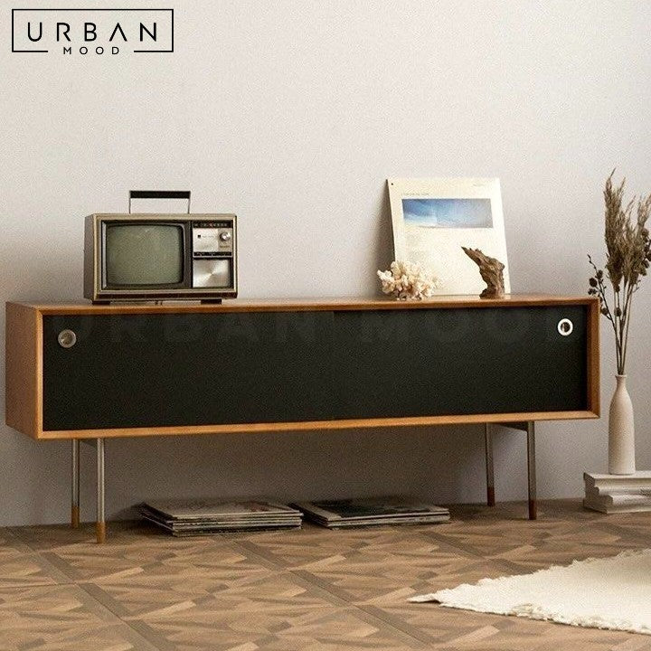 LIAO Scandinavian Solid Wood TV Console