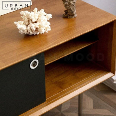 LIAO Scandinavian Solid Wood TV Console