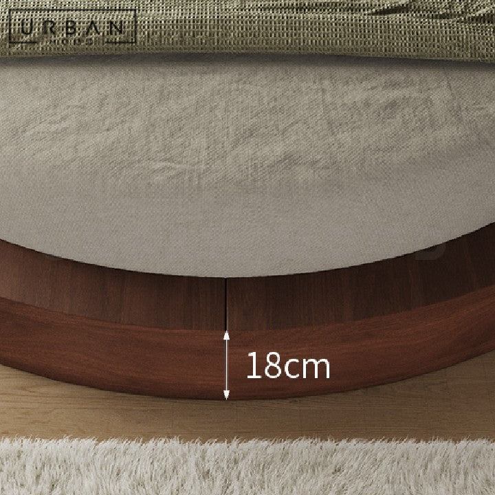 LIESON Japandi Round Tatami Bedframe