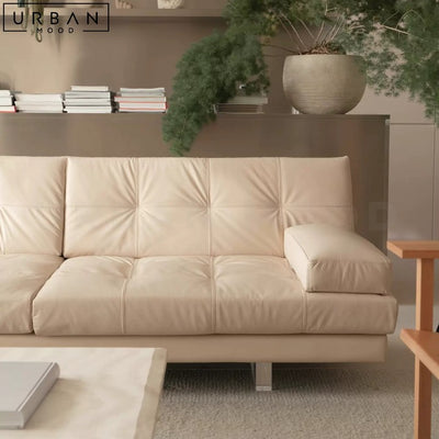 LIGIA Minimalist Leather Sofa