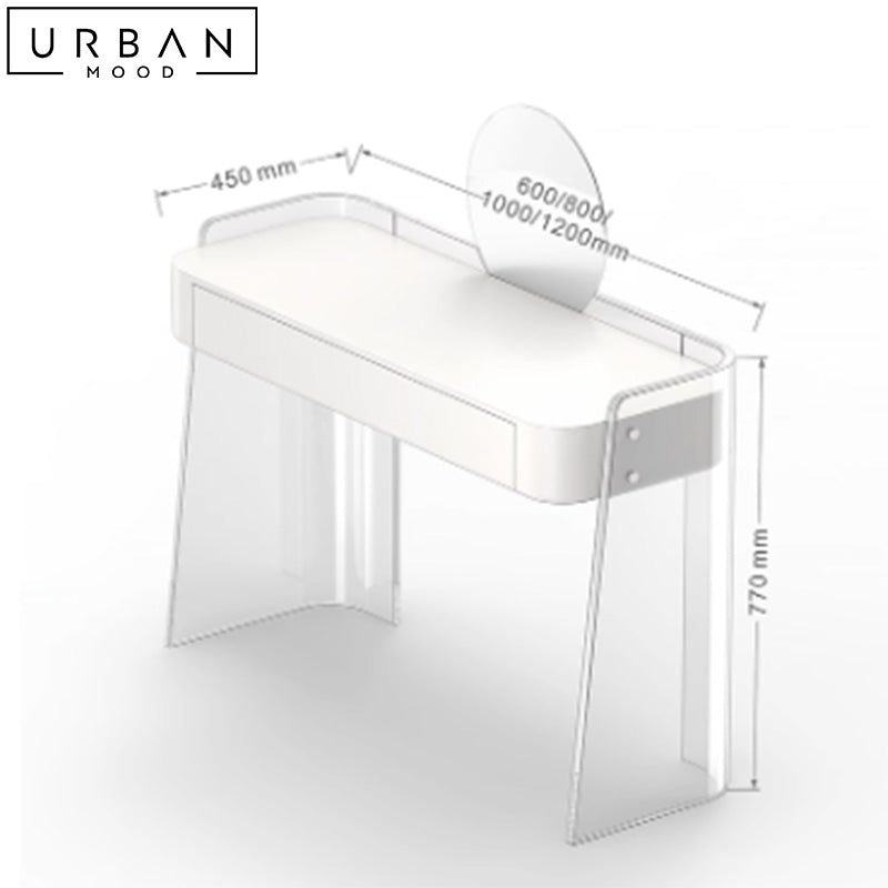 LILAN Modern Acrylic Dressing Table