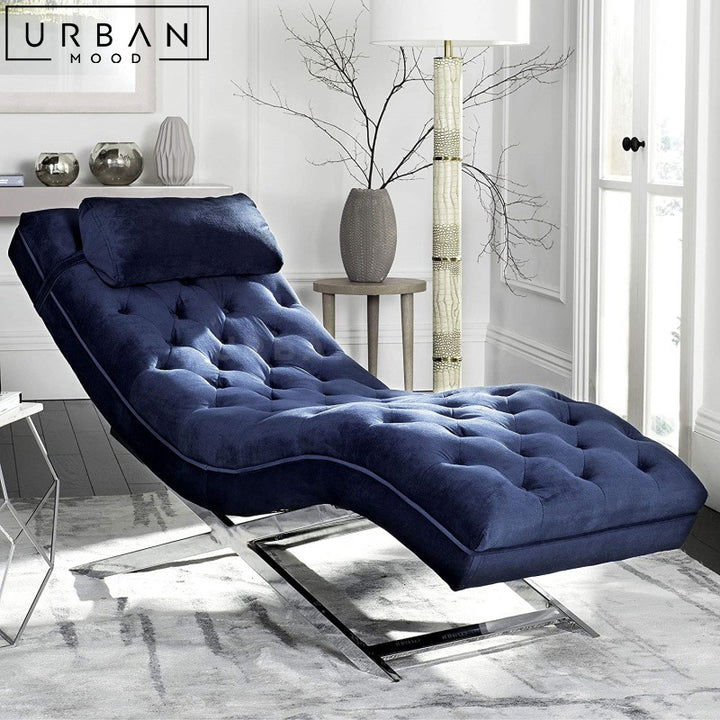 LILIA Modern Velvet Chaise Lounge