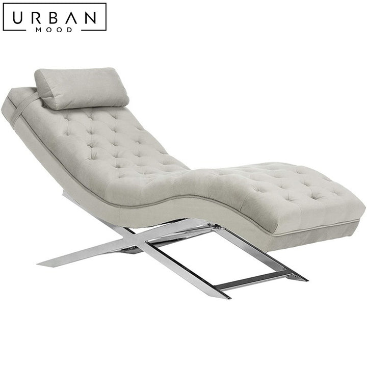 LILIA Modern Velvet Chaise Lounge