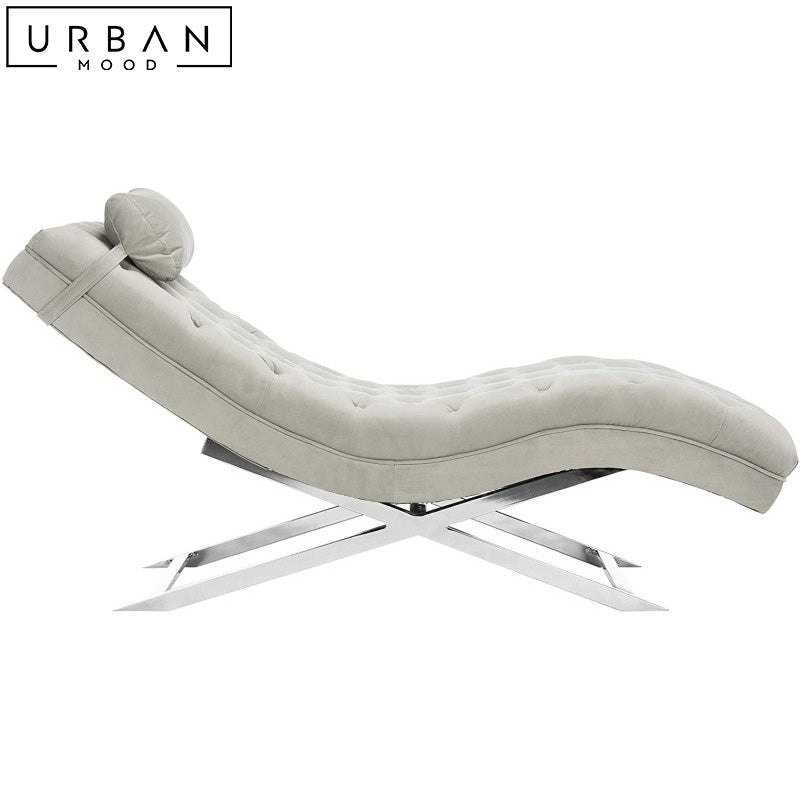 LILIA Modern Velvet Chaise Lounge