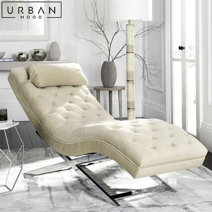 LILIA Modern Velvet Chaise Lounge