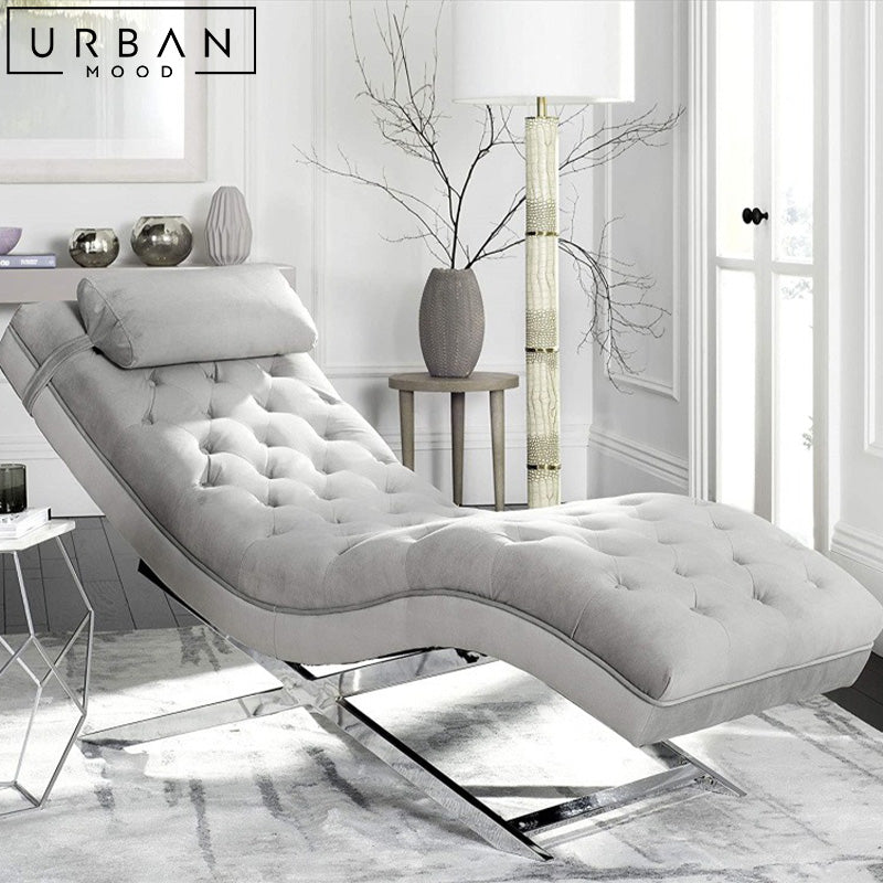 LILIA Modern Velvet Chaise Lounge