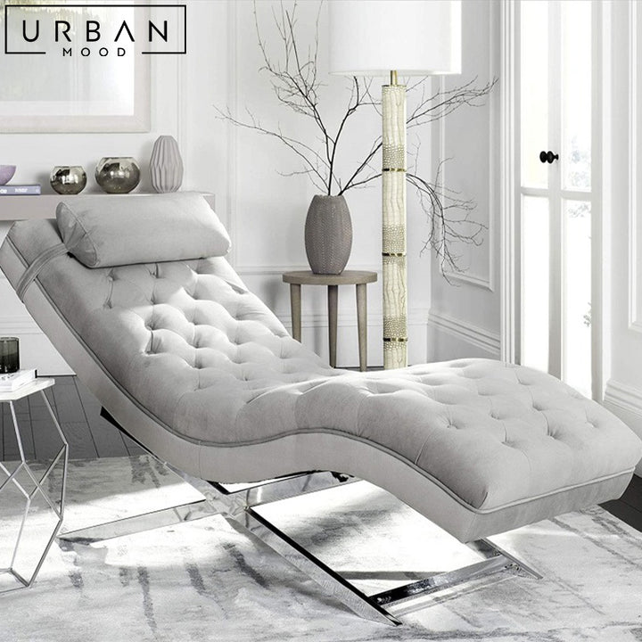 LILIA Modern Velvet Chaise Lounge