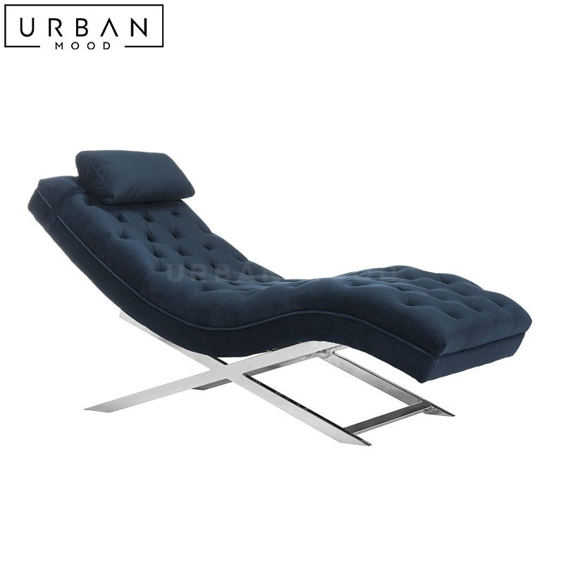 LILIA Modern Velvet Chaise Lounge