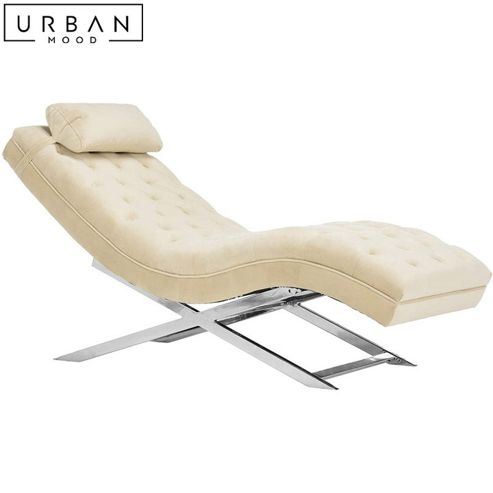 LILIA Modern Velvet Chaise Lounge