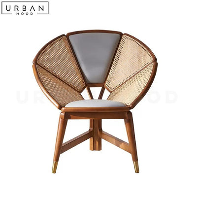 LILIAN Vintage Rattan Lounge Chair