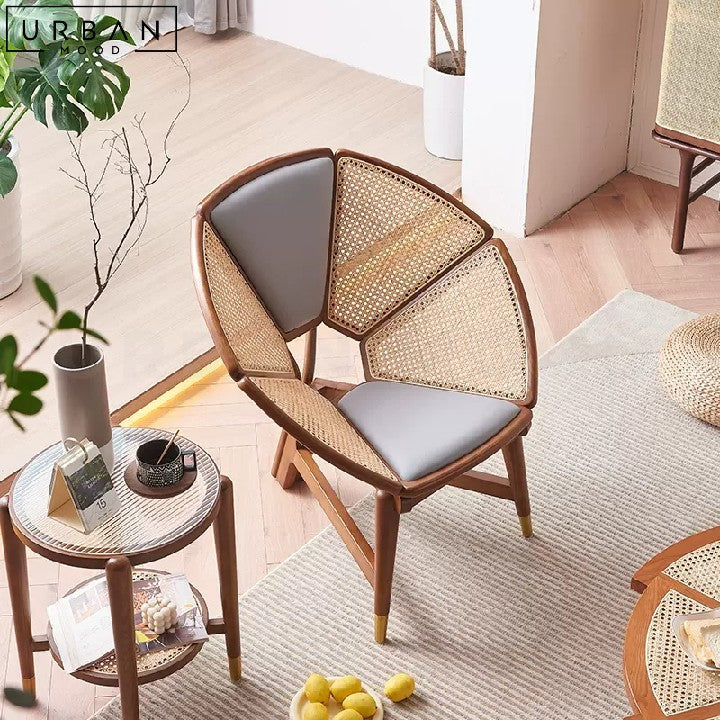 LILIAN Vintage Rattan Lounge Chair