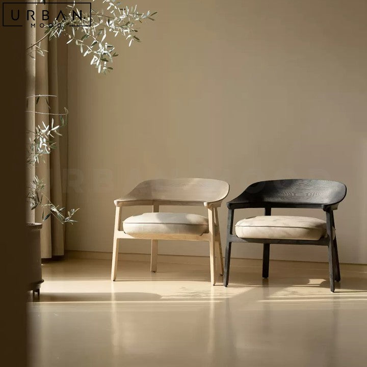 LINARO Japandi Solid Wood Leisure Chair