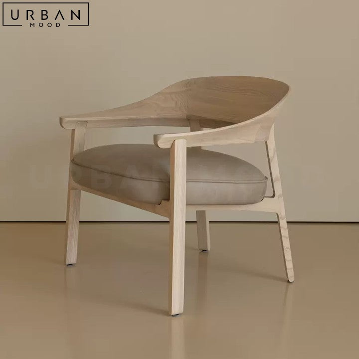 LINARO Japandi Solid Wood Leisure Chair