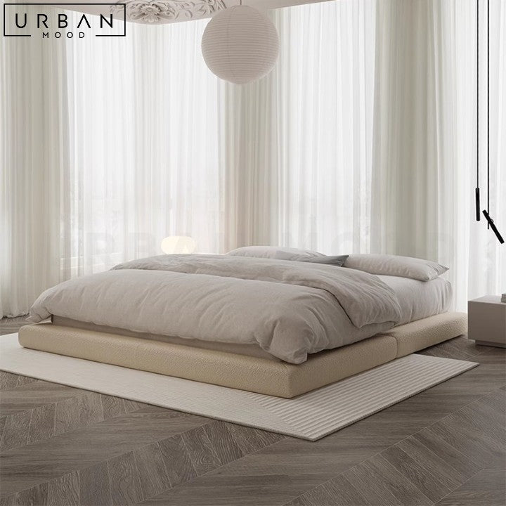 LINDHOLM Japandi Leather Platform Bedframe – Urban Mood