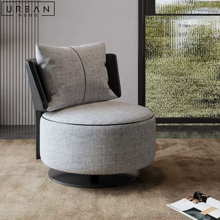 LINDRO Modern Swivel Lounge Chair