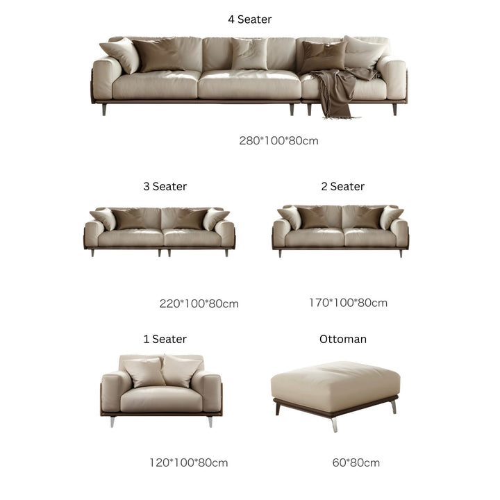 LINEA Modern Leather Sofa - Urban Mood Singapore