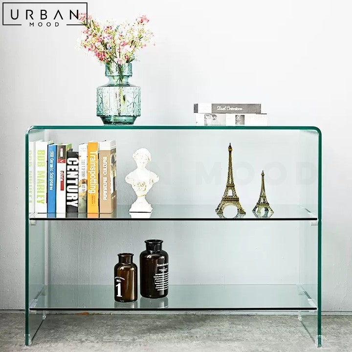 LISON Modern Glass Display Shelf