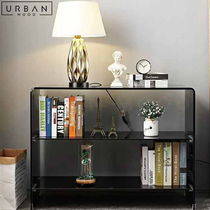 LISON Modern Glass Display Shelf