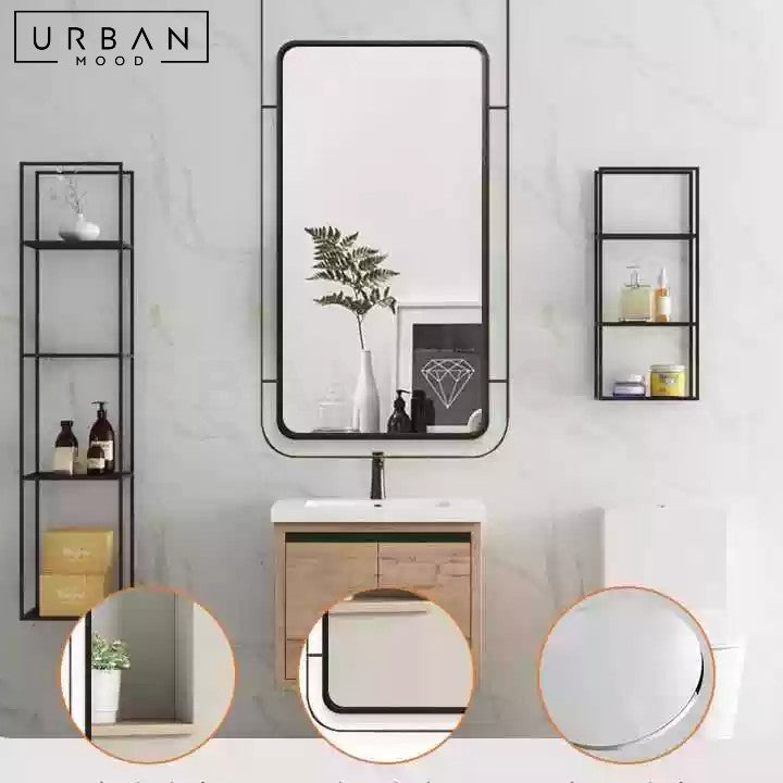 LIU Modern Suspended Bathroom Mirror