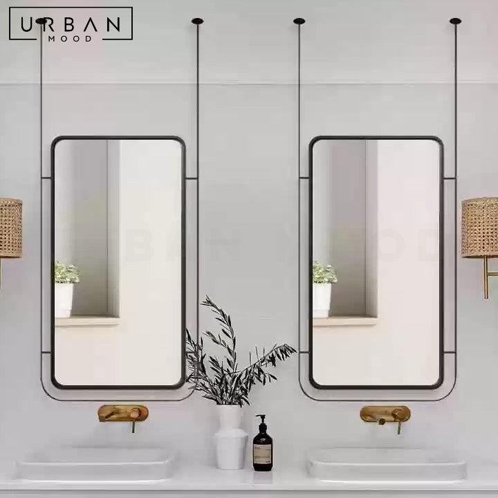 LIU Modern Suspended Bathroom Mirror