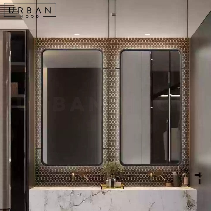 LIU Modern Suspended Bathroom Mirror