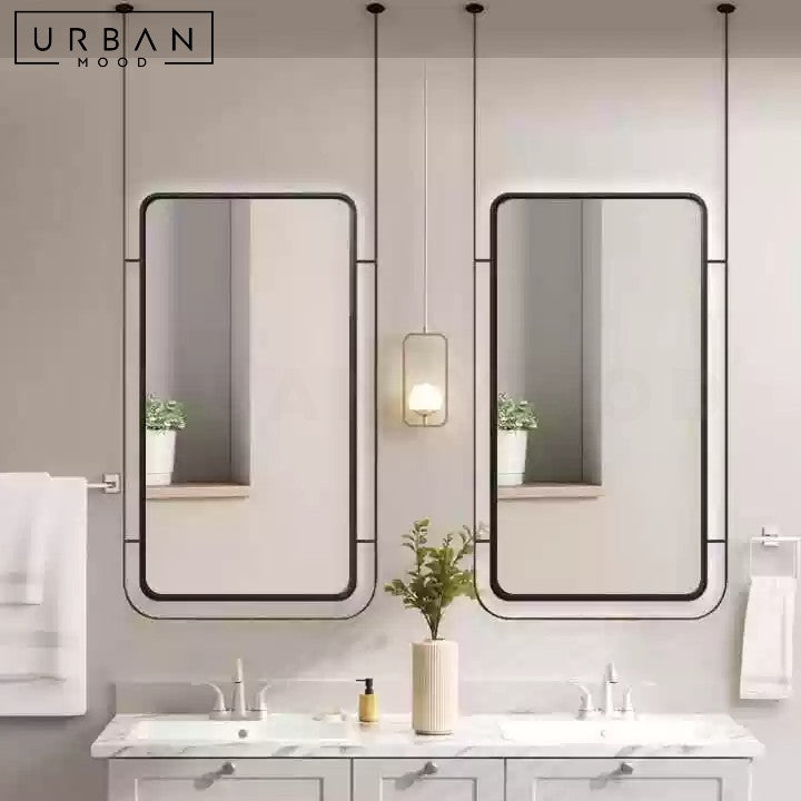 LIU Modern Suspended Bathroom Mirror