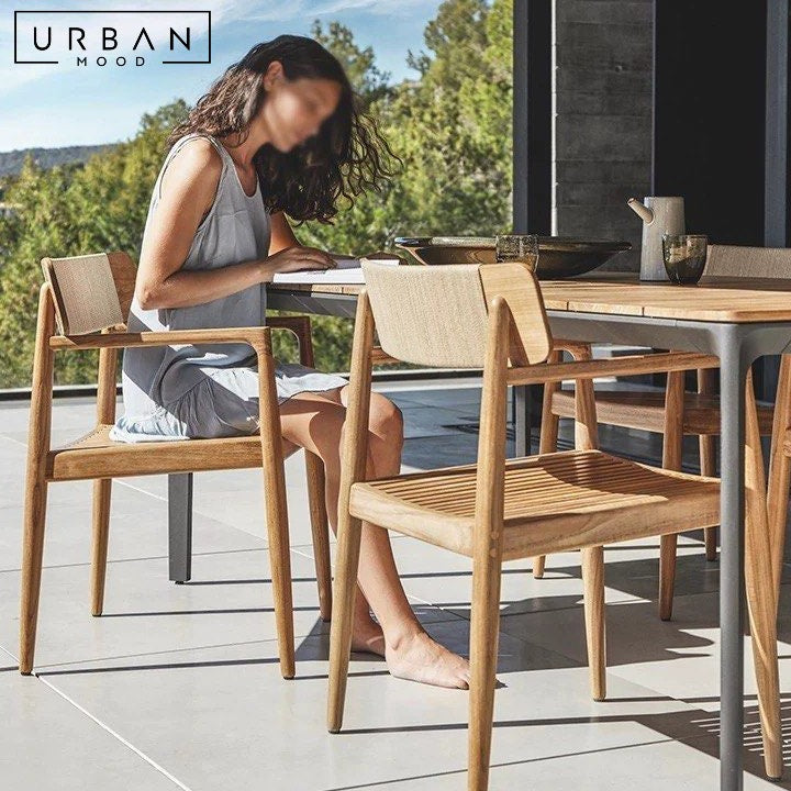 LIVA Modern Outdoor Solid Wood Table & Chairs