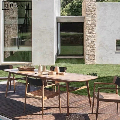 LIVA Modern Outdoor Solid Wood Table & Chairs