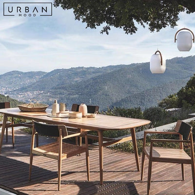 LIVA Modern Outdoor Solid Wood Table & Chairs