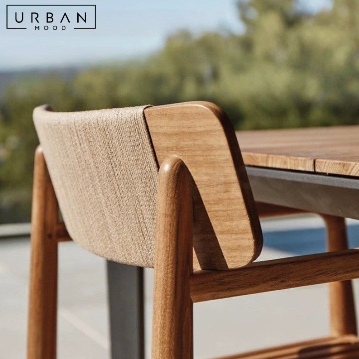 LIVA Modern Outdoor Solid Wood Table & Chairs