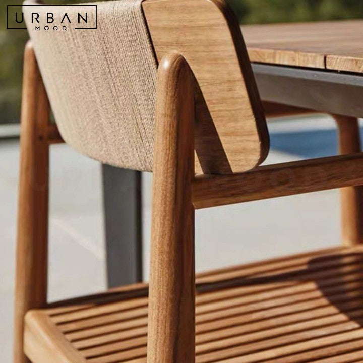 LIVA Modern Outdoor Solid Wood Table & Chairs